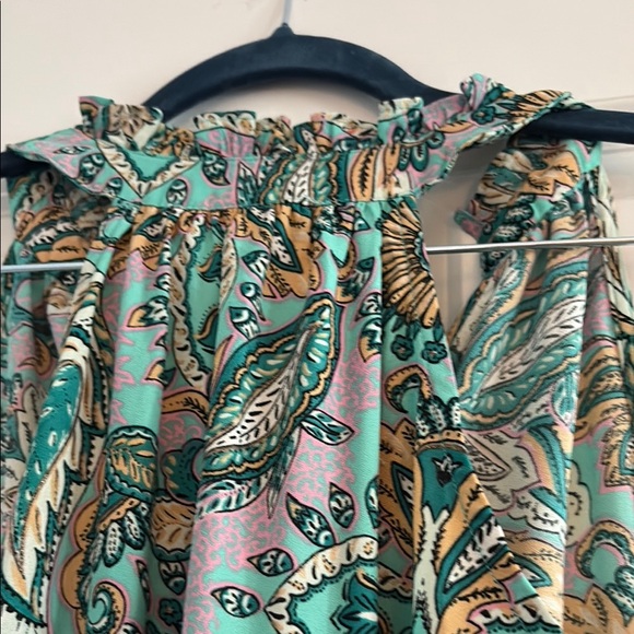 Sleeveless Paisley Maxi Dress - Picture 3 of 4